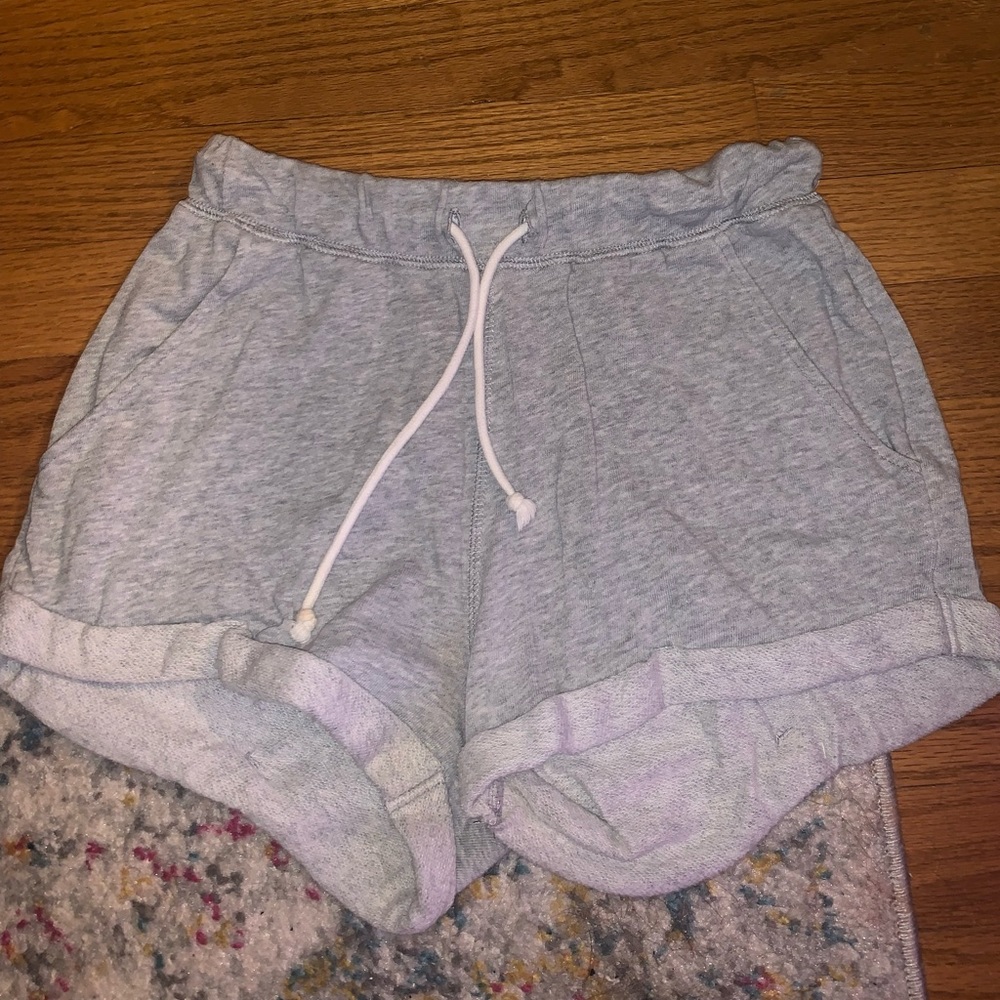 Gray sweat shorts